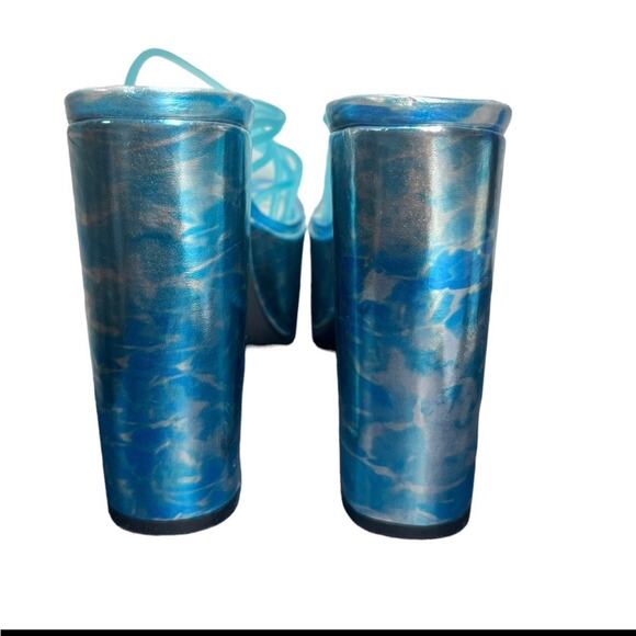 Dolls Kill CLUB EXX Wet Hot Summer Platform Heels Size 9 - Picture 4 of 8